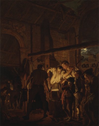 La herrería de Joseph Wright of Derby